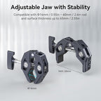 SMALLRIG Clamp, Camera Mount Clamp, Crab-Shaped Super Clamp - Image 2