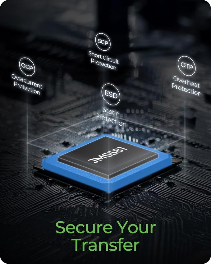 M.2 NVMe & SATA SSD/HDD Hard Drive Docking Station, ICY BOX USB-C 10Gbps NVMe - Image 7