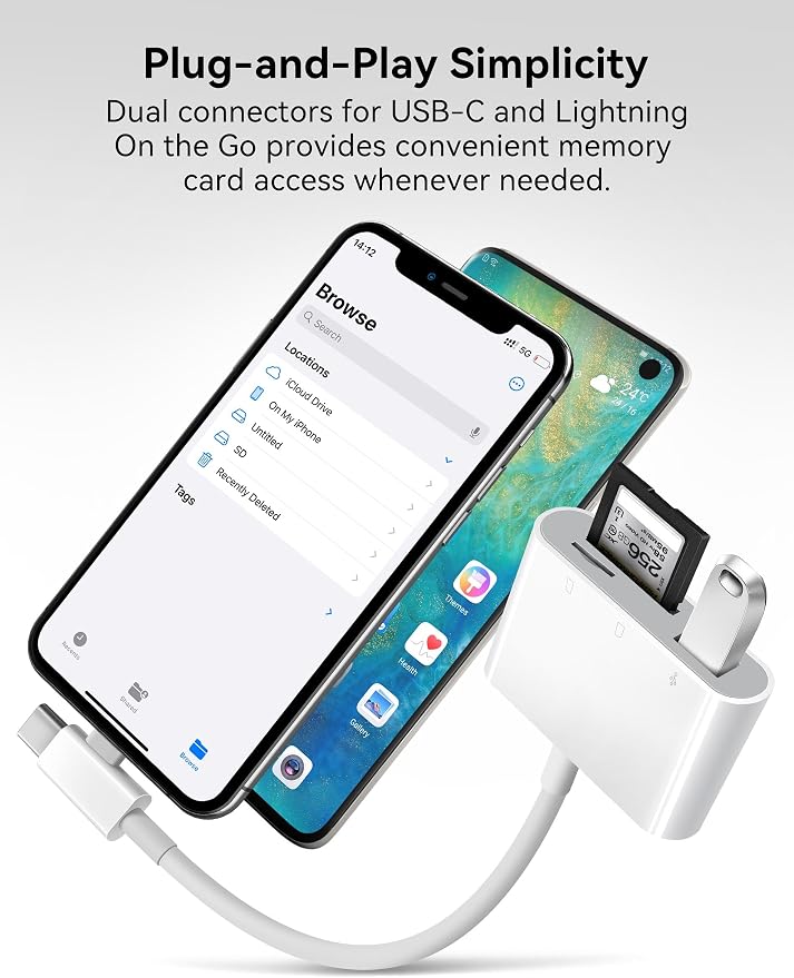 SD Card Reader for iPhone, SD Card Adapter - Image 5