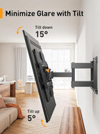 Perlegear UL Listed Full Motion TV Wall Mount - Image 5