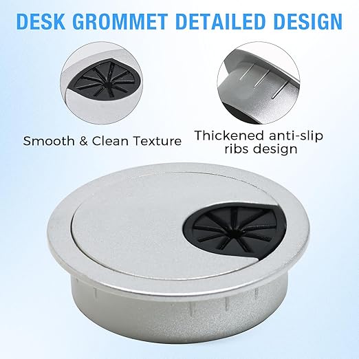 Desk Grommet 2", Desk Cord Hole Cover, Cable Grommet ABS Plastic, Desk Hole - Image 3