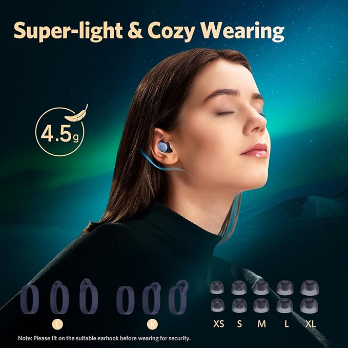 EarFun Free Pro 3 Noise Cancelling Wireless Earbuds, Hi-Res Sound, Snapdragon - Image 4