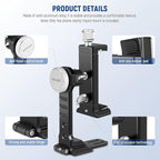 NEEWER Smartphone Tripod Mount Aluminum Alloy, 360° Rotatable Phone Stand - Image 7
