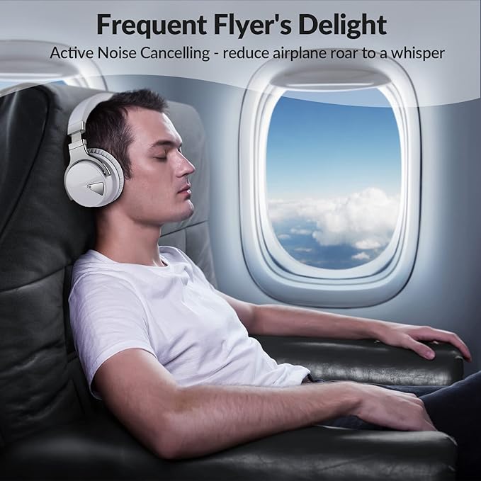 Silensys E7 Active Noise Cancelling Headphones Bluetooth Headphones - Image 3