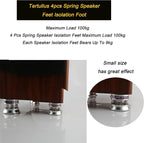 Tertullus 4 Pcs Speaker Isolation Feet 43mm×38.5mm Audio Shock Absorber Floor - Image 2