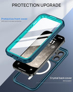 Lanhiem Magnetic for iPhone 15 Pro Max Case, IP68 Waterproof Dustproof Case - Image 6