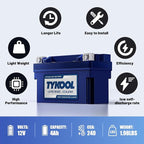 YT7B-BS 12V 4Ah 240CCA LiFePO4 Motorcycle Battery, Built in BMS, - Image 6