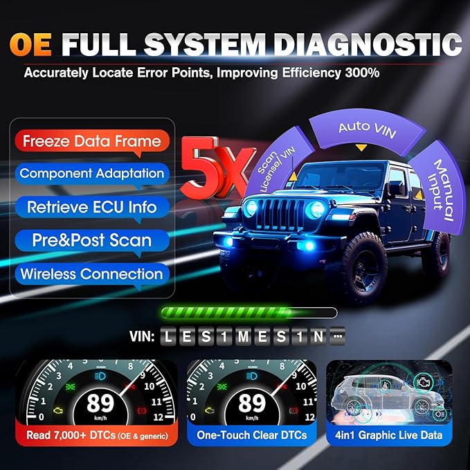 Autel Scanner MaxiCOM MK900BT, 2025 MK900-BT V2.0 Bidirectional Diagnostic Tool - Image 6