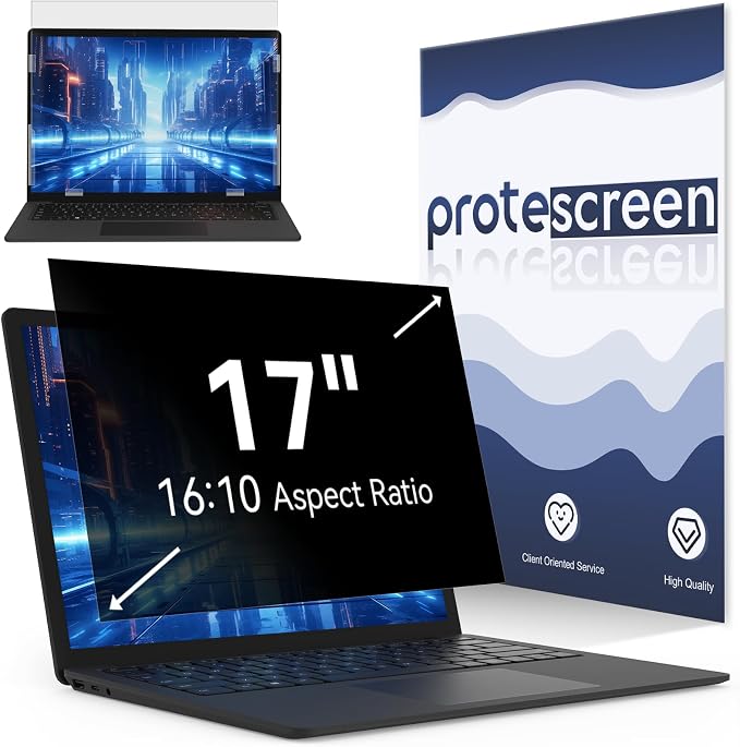 Laptop Privacy Screen 17 Inch Compatible by Protescreen
