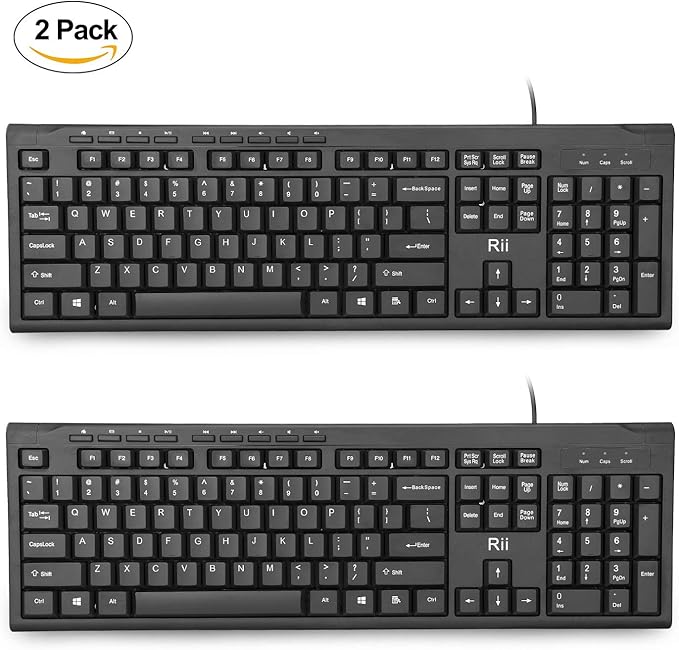 Rii RK907 Ultra-Slim Compact USB Wired Keyboard - Image 6