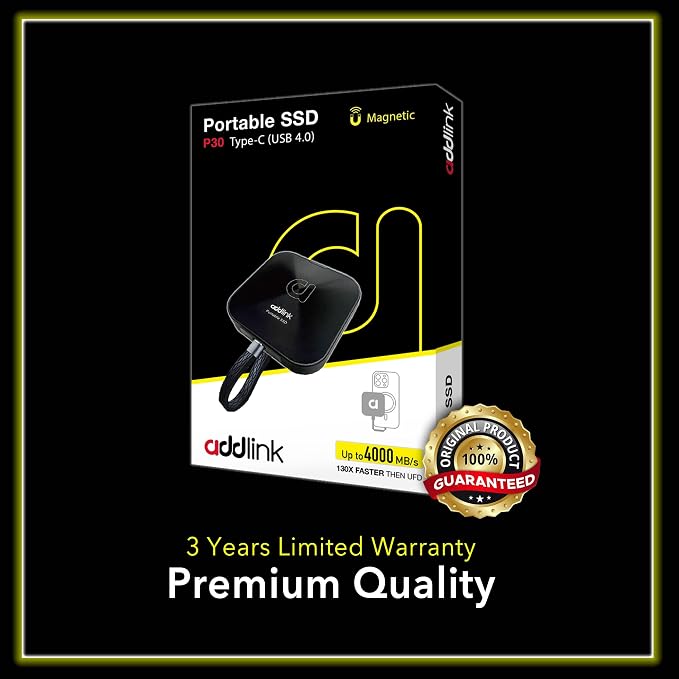 Addlink P30 2TB Magnetic Portable SSD, USB4 4000MB/s Compatible - Image 7