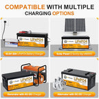 36V 100Ah LiFePO4 Battery, Built-in 100A BMS, 3840Wh Lithium Battery, - Image 7