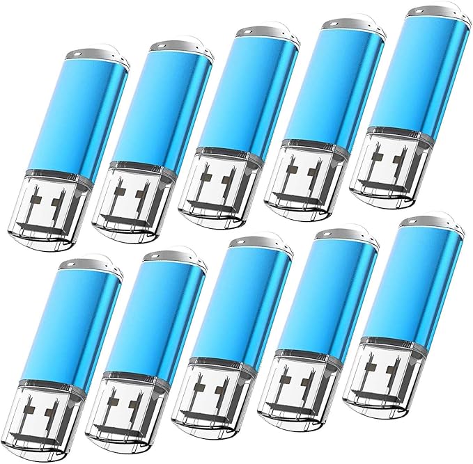 KOOTION Flash Drive 16GB 10 Pack USB 2.0 Thumb Drive Capped Memory Stick Jump by KOOTION