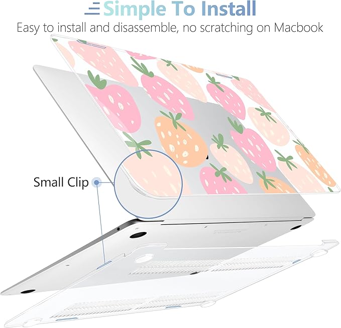 MEEgoodo for MacBook Air 13 inch Case 2021 2020 2019 2018 Released A2337 M1 - Image 4