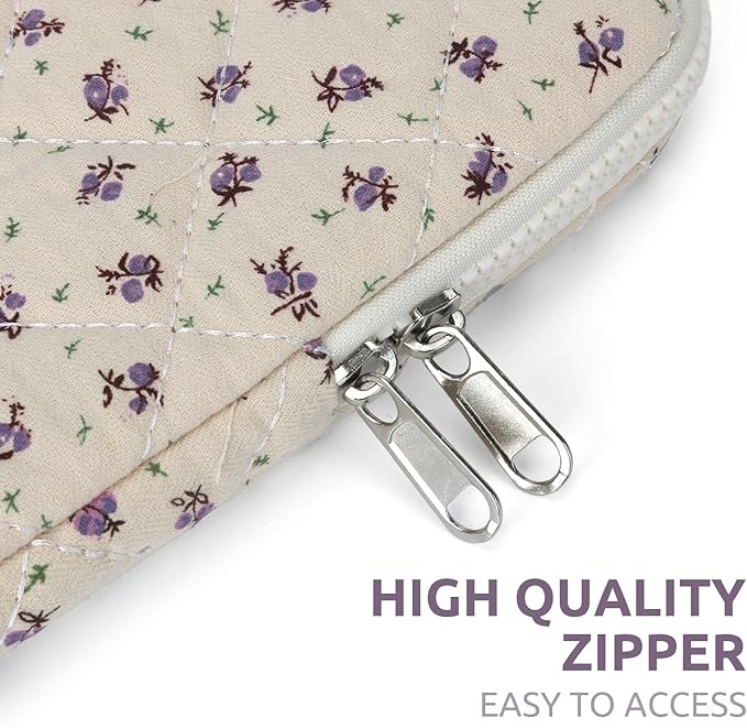 Puffy Laptop Sleeve 13-15.6 Inch Cute Quilted Laptop Protective Case Padded - Image 6