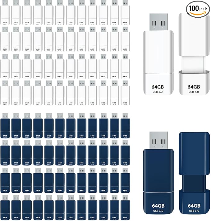 GIGASTONE 64GB Flash Drive Z60NB USB 3.2 Gen 1, Ultra Fast, Retractable Capless by Gigastone