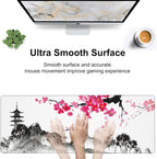 Chinese Ink Painting Desk Mat, Large Abstract Landscape Painting Gaming - Image 5