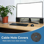uxcell 4Pcs Cable Cord Grommet, 1-1/4" Rubber Desk Grommets Wire Pass Through - Image 6