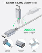 2 Pack Lightning to USB C Adapter, Lightning Female to USB C Male Cable Adapter - Image 7