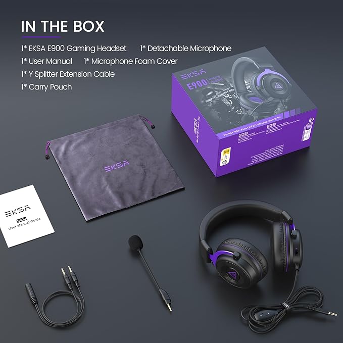 EKSA E900 Headset with Microphone - Image 7