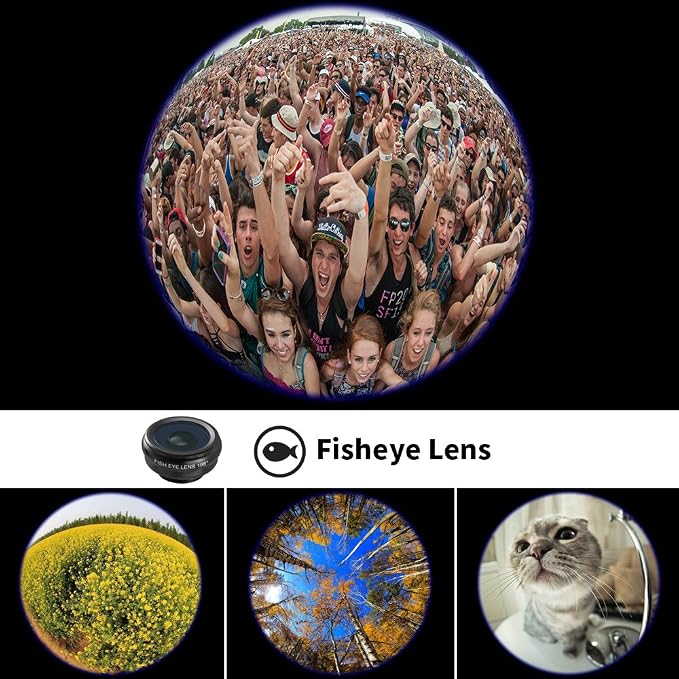 APEXEL 4 in 1 Phone Photography Kit, 18X Telephoto Lens, 198° Fisheye Lens - Image 9