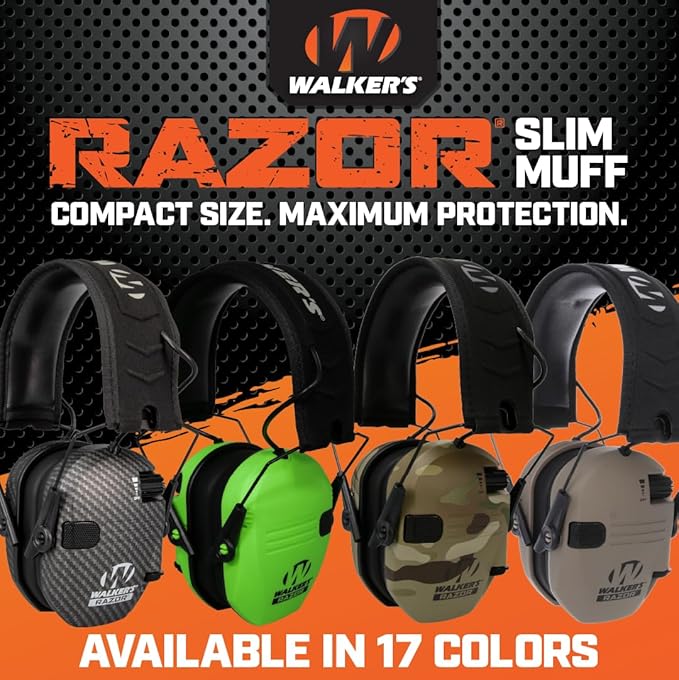 Walker's Razor Slim Ultra Low Profile Compact Design Adjustable Range Shooting - Image 3