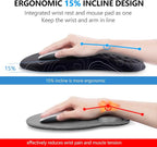 Mouse Pad Wrist Support, Laokiiy 2 in1 Keyboard Wrist Rest+ Ergonomic Mouse Pad - Image 2