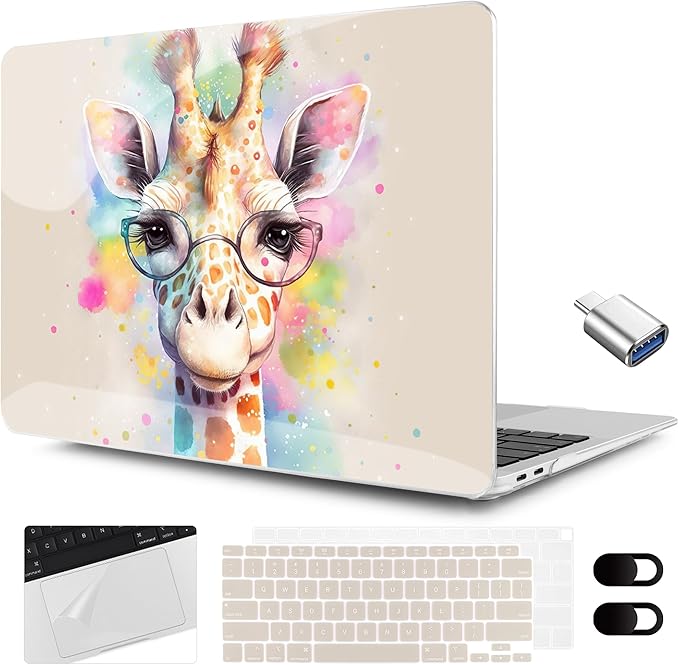 MEEgoodo for MacBook Air 13.3 inch Case 2021 2020 2019 2018 A2337 M1 A2179 A1932 by MEEgoodo