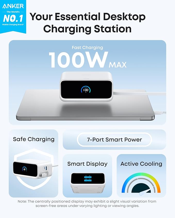 Anker Nano Charging Station, 7-in-1 USB-C Power Strip - Image 2