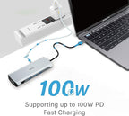 Opro9 10-in-1 USB C Hub Multiport Adapter, Laptop Docking Station Dual 4K HDMI - Image 4