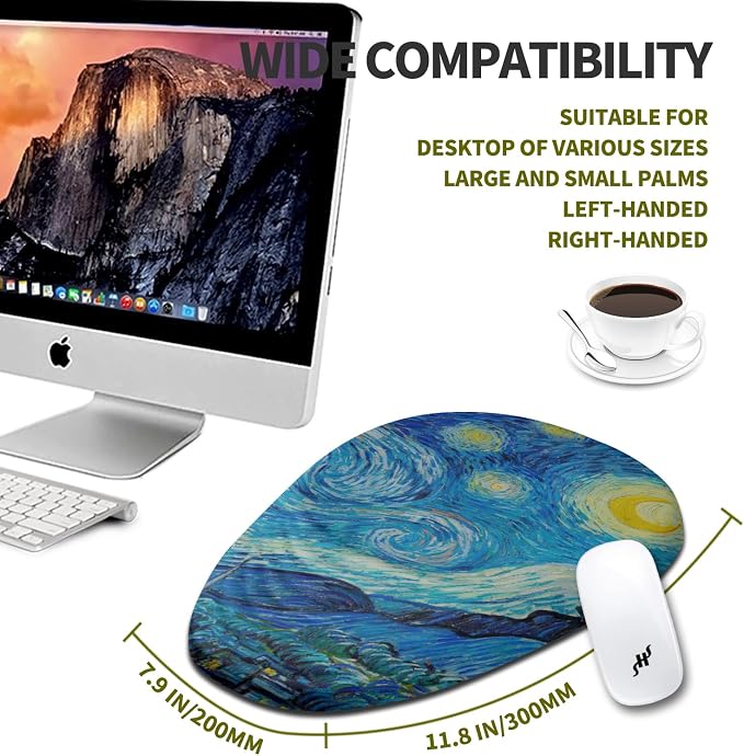 Hokafenle Ergonomic Mouse Pad Wrist Support, Terraced Slope Carpal Tunnel Wrist - Image 4