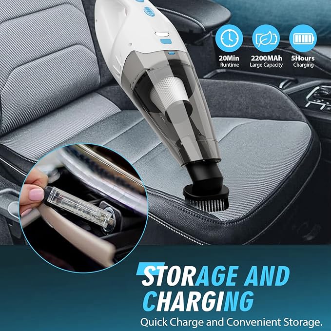 Handheld Vacuum Cordless, Hand Vacuum Cordless Rechargeable - Image 7