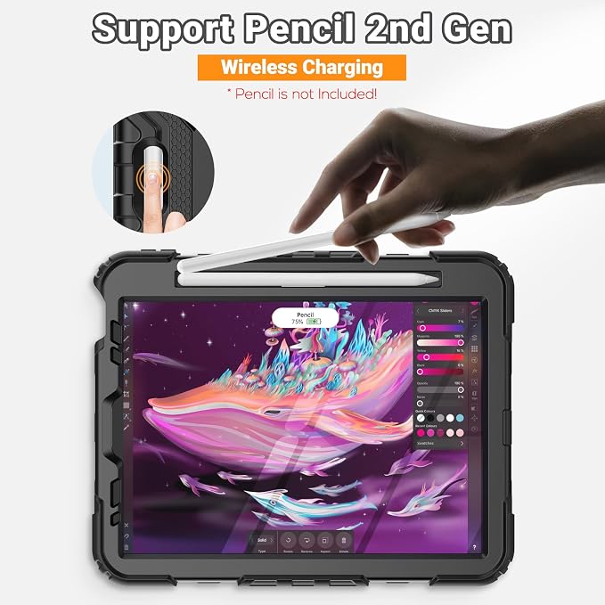 SEYMAC for iPad Air 5th/ 4th Generation Case 10.9 Inch, Full-Body Shockproof - Image 8