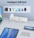 45W Fast Charging Station, Desk Clamp Power Strip, 4 PD USB-C Ports, 5 AC - Image 4