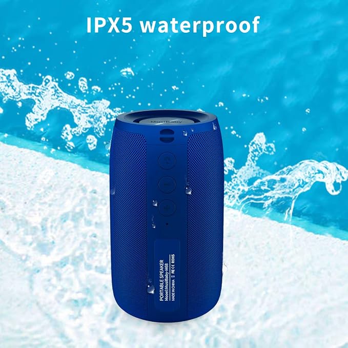 Bluetooth Speaker, MusiBaby Wireless, Waterproof, Portable Speaker, Dual Pairing - Image 6