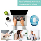 Mouse Pad with Wrist Support, Ergonomic Mouse Pad with Memory Foam Wrist Rest - Image 5