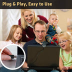 Septekon 1080P HD Webcam with Microphone, Streaming Computer Web Camera - Image 6
