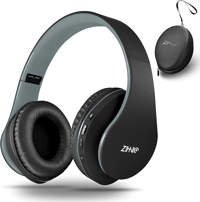 ZIHNIC Bluetooth Headphones Over-Ear, Foldable Wireless and Wired Stereo by ENJOYMUSICLIFEWITHZIHNICHEADPHONES