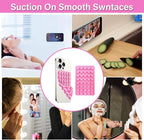 2 Pack Double Sided Silicone Suction Cup Phone Case Mount, Hands-Free Silicon - Image 3