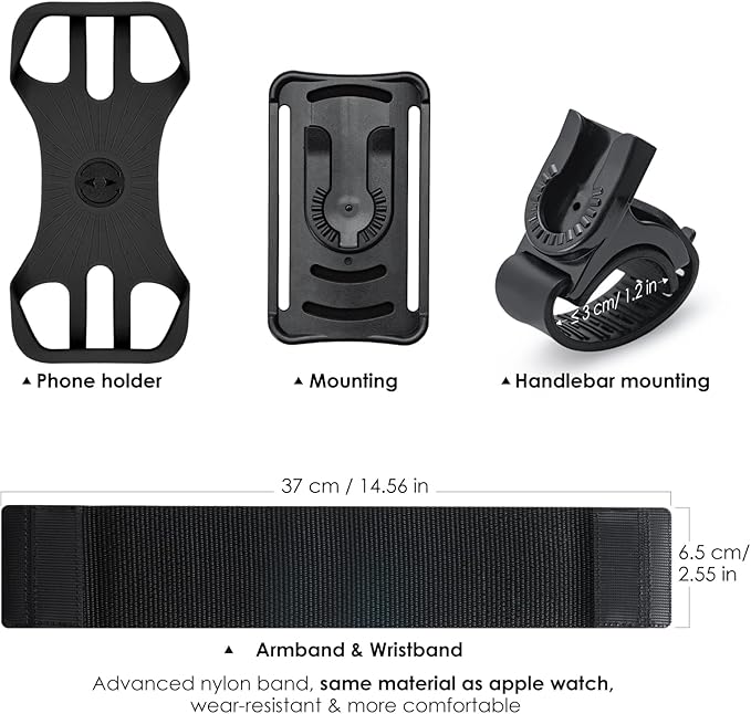 Cikyner Running Armband, Upgraded 3 in 1 Running Phone Holder Sports Armband - Image 6