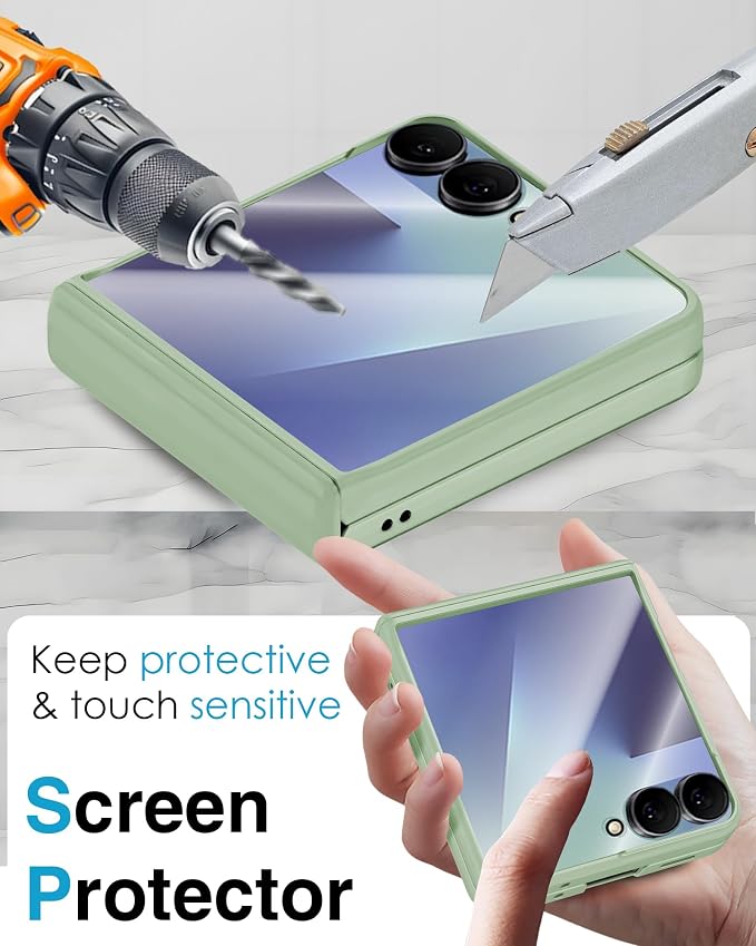 STORMTAL for Samsung Galaxy Z Flip 7 Case, Hinge Protection, Built-in Screen - Image 5