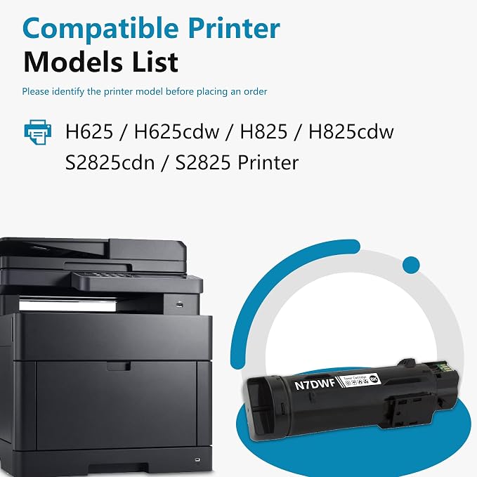 H625 N7DWF High Yield Toner Cartridge: Compatible N7DWF Toner Cartridge - Image 2