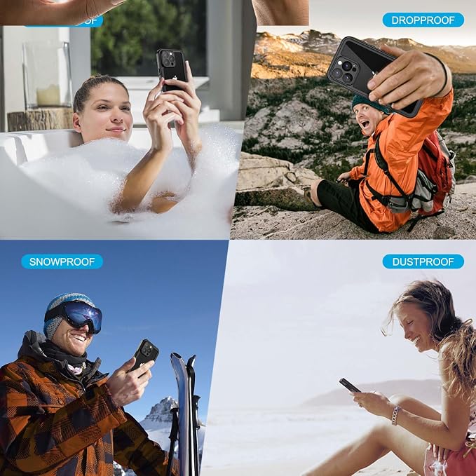 Lanhiem for iPhone 16 Pro Case, IP68 Waterproof Dustproof Shockproof 16 Pro - Image 7