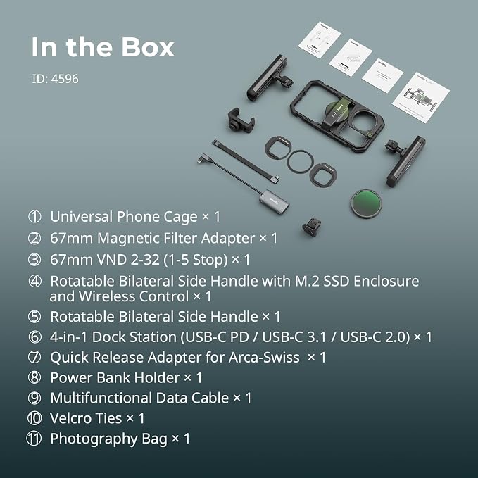 SmallRig x Brandon Li All-in-One Mobile Video Kit, Quick Release Universal - Image 9
