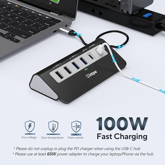 USB C Hub, INTPW 9-in-1 USB Multiport Adapter - Image 6