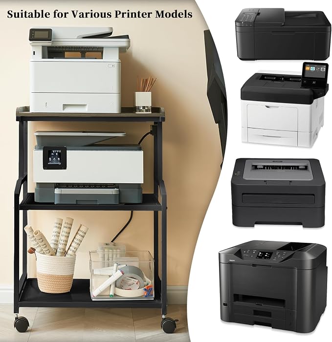 Lauren&Harold 34'' Printer Stand - Image 7