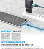 USB C Cable 3.1A Fast Charging, sweguard USB-A to USB-C Charger Nylon Braided - Image 3