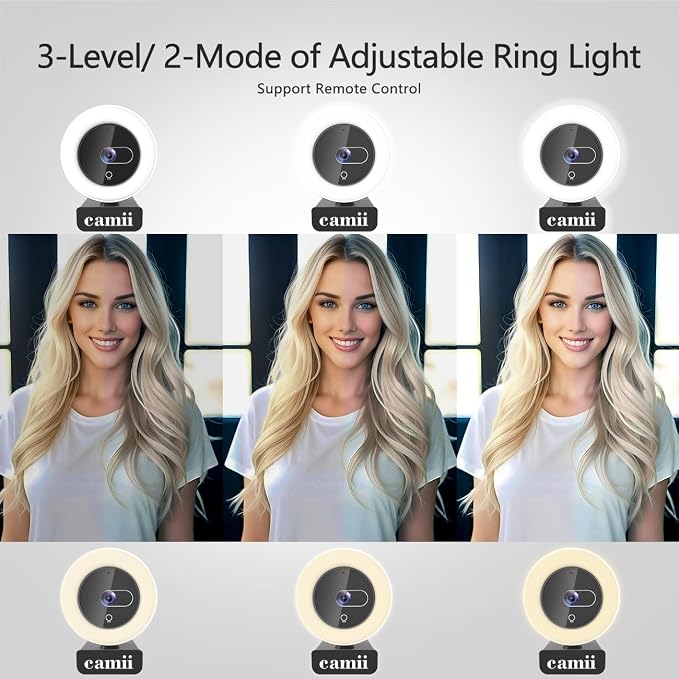 4K Webcam with Light, HD Webcam - Image 6