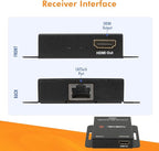 J-Tech Digital HDMI Extender Over Single Ethernet Cat5e/6/7 1080P Up to 1080P - Image 7
