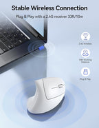TECKNET Ergonomic Mouse Wireless, Rechargeable Mouse Wireless Silent - Image 4